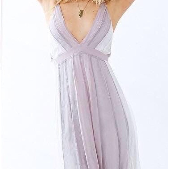 SOLD X URBAN OUTFITTERS// striped flow sheer dress - Picture 1 of 4